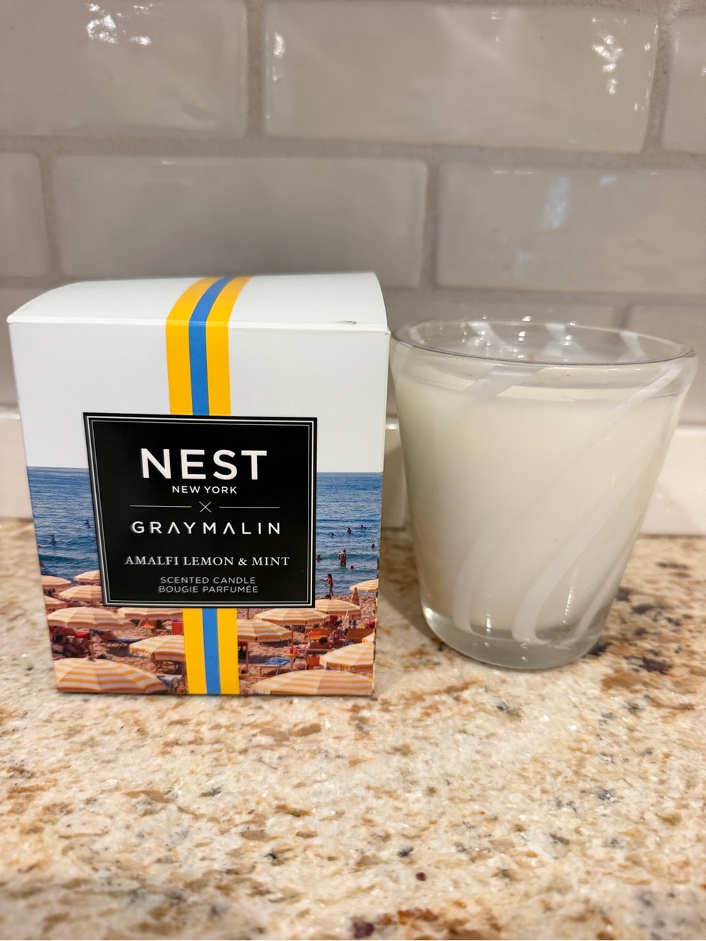 NEST New York x Gray Malin Amalfi Lemon & Mint Candle NIB